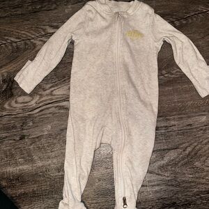 Nike Kids One Piece in Cream with Gold Logo